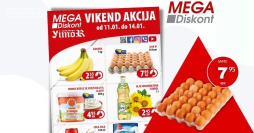 Mega Diskont VIKEND AKCIJA 11-14.1.2024.