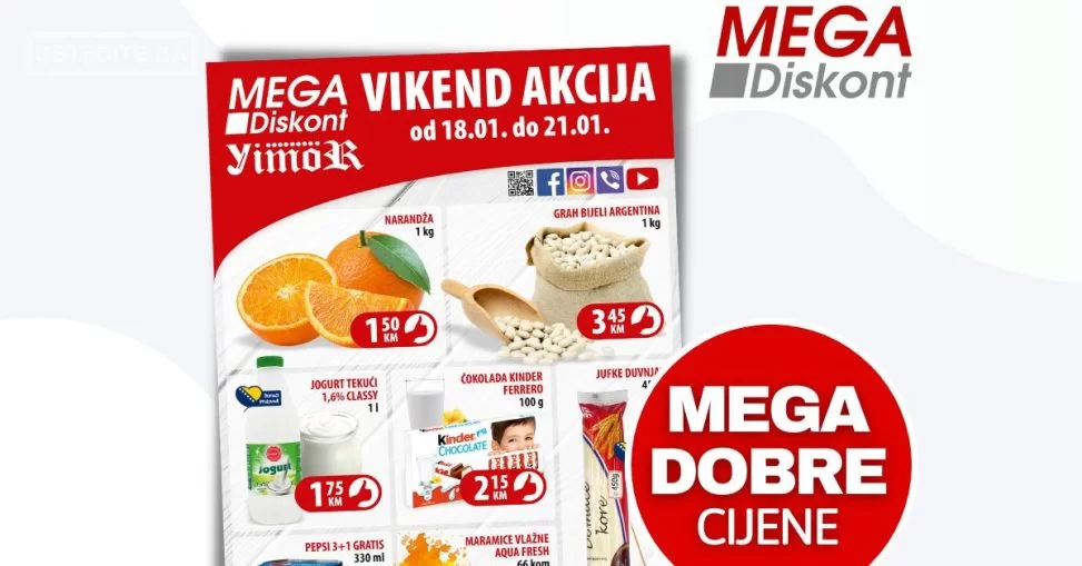 Mega Diskont vikend akcija 18-21.1.2024.