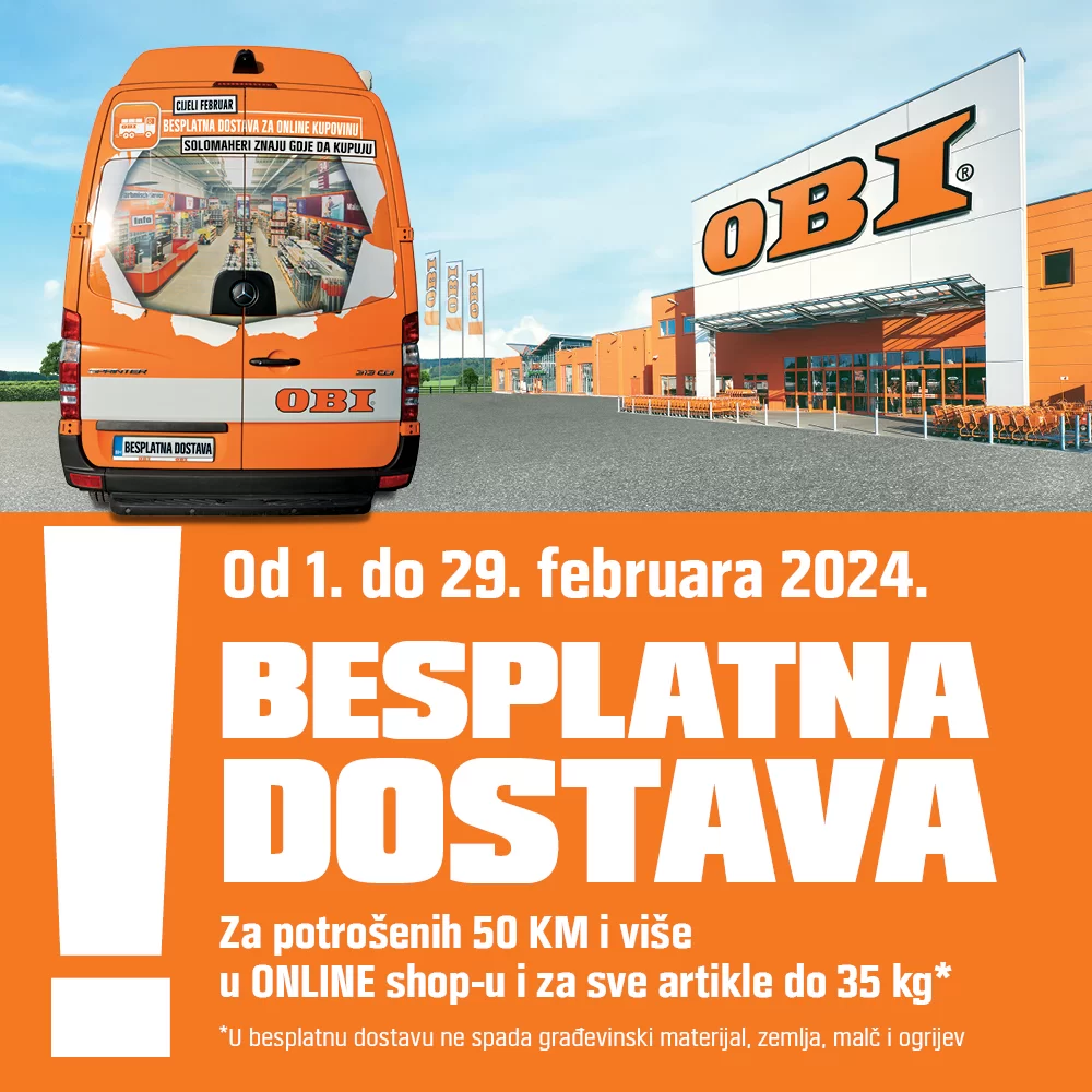 OBI BESPLATNA DOSTAVA 1-29.2.2024.