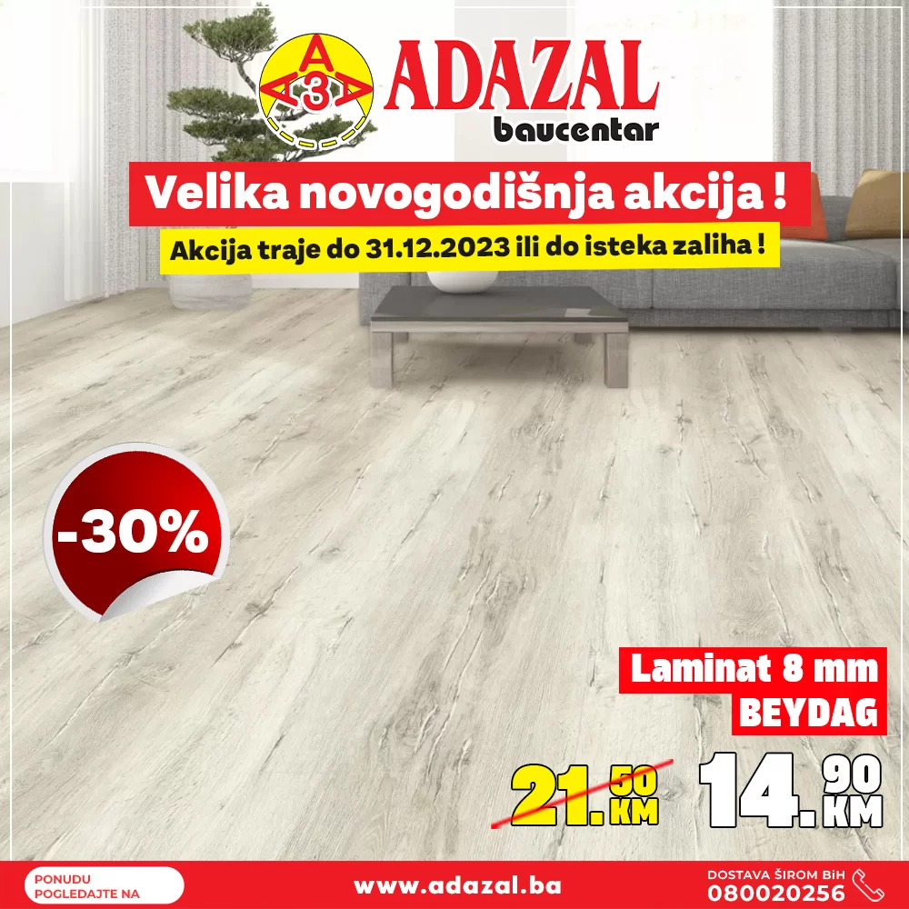 Adazal NOVOGODIŠNJA AKCIJA