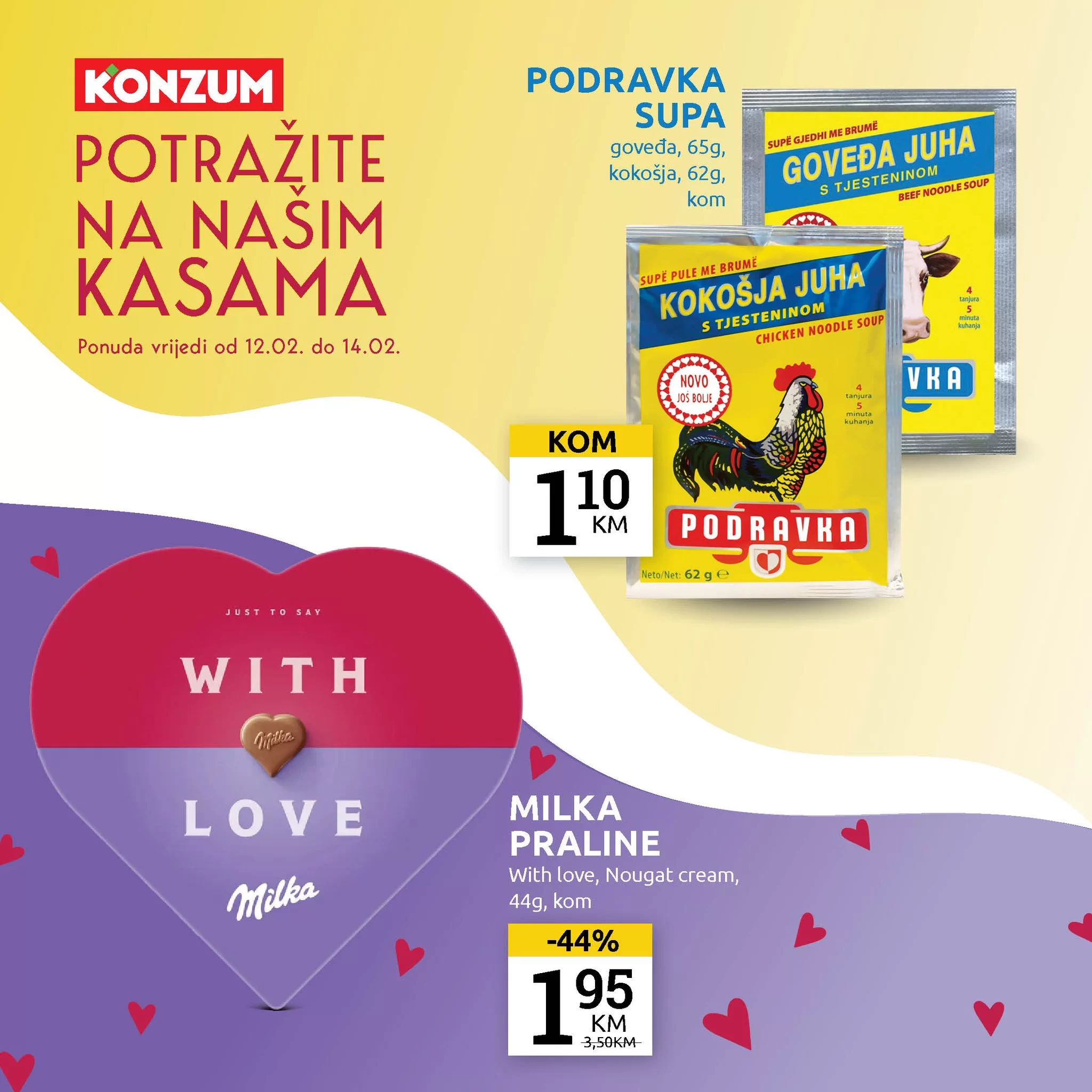 Konzum AKCIJA NA KASAMA