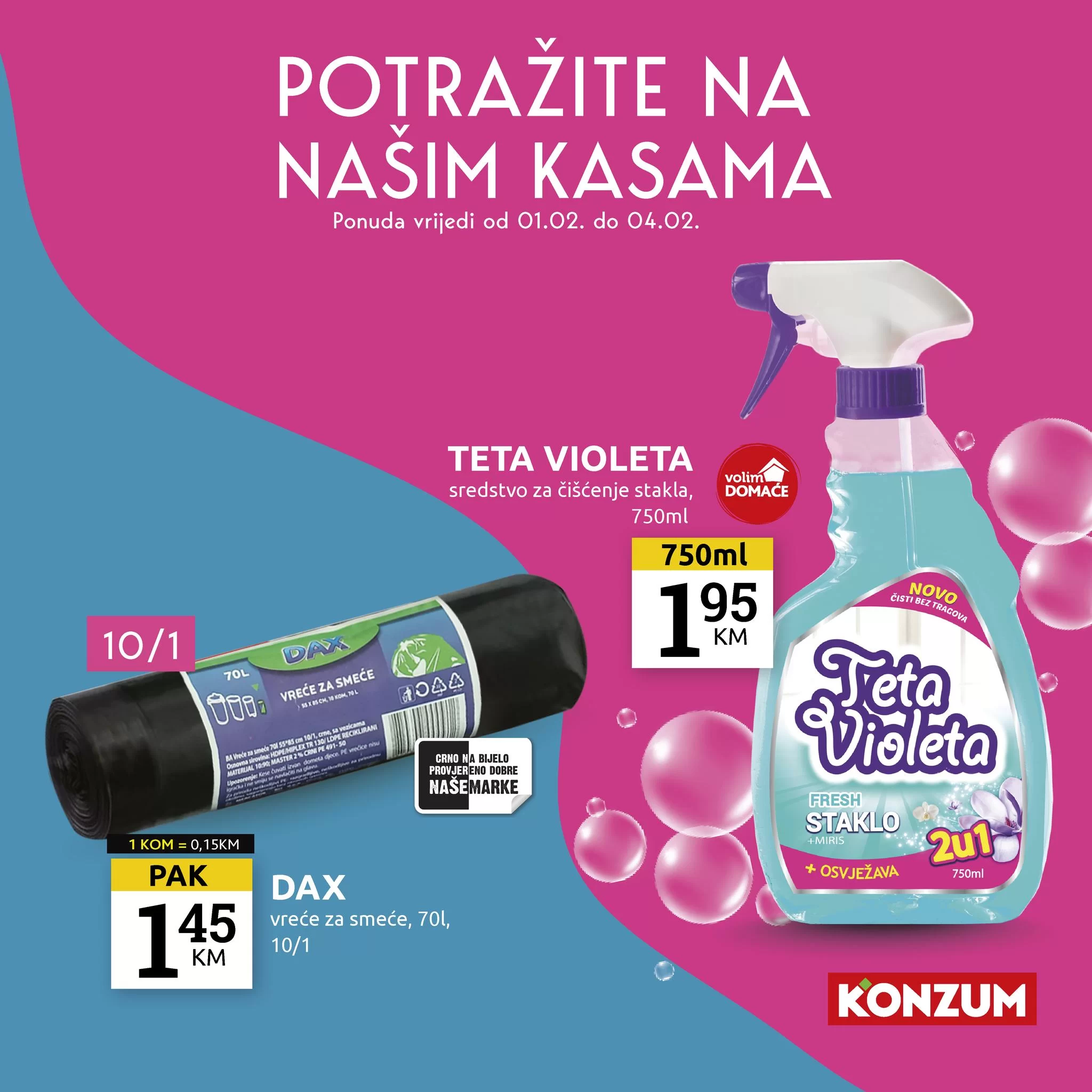 Konzum AKCIJA NA KASAMA