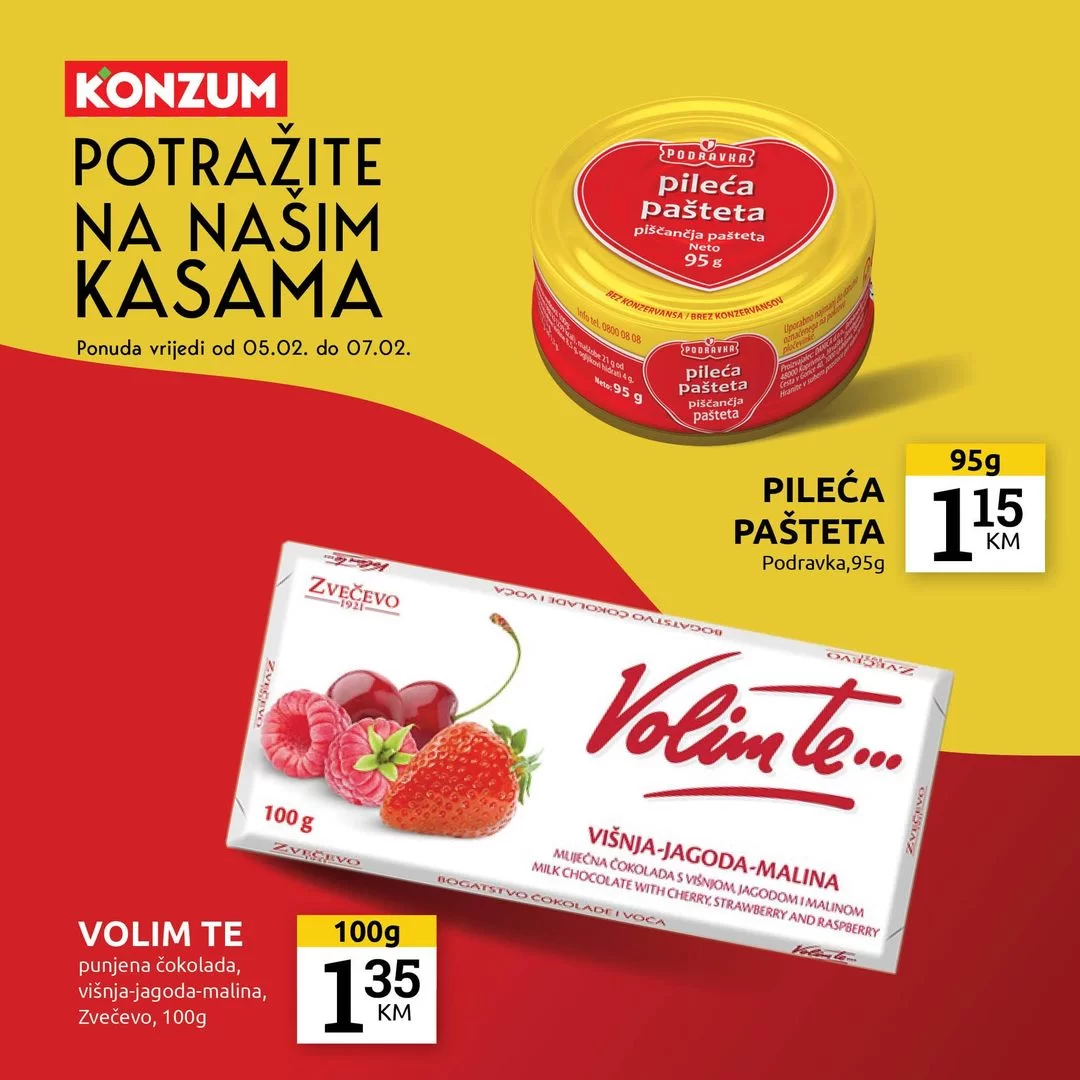 Konzum AKCIJA NA KASAMA 