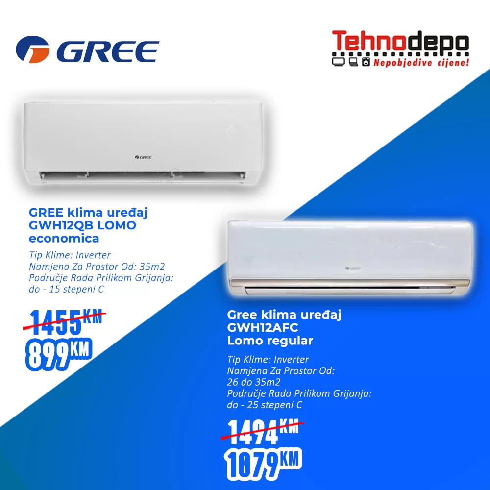 Tehnodepo NEPOBJEDIVE CIJENE INVERTER KLIMA