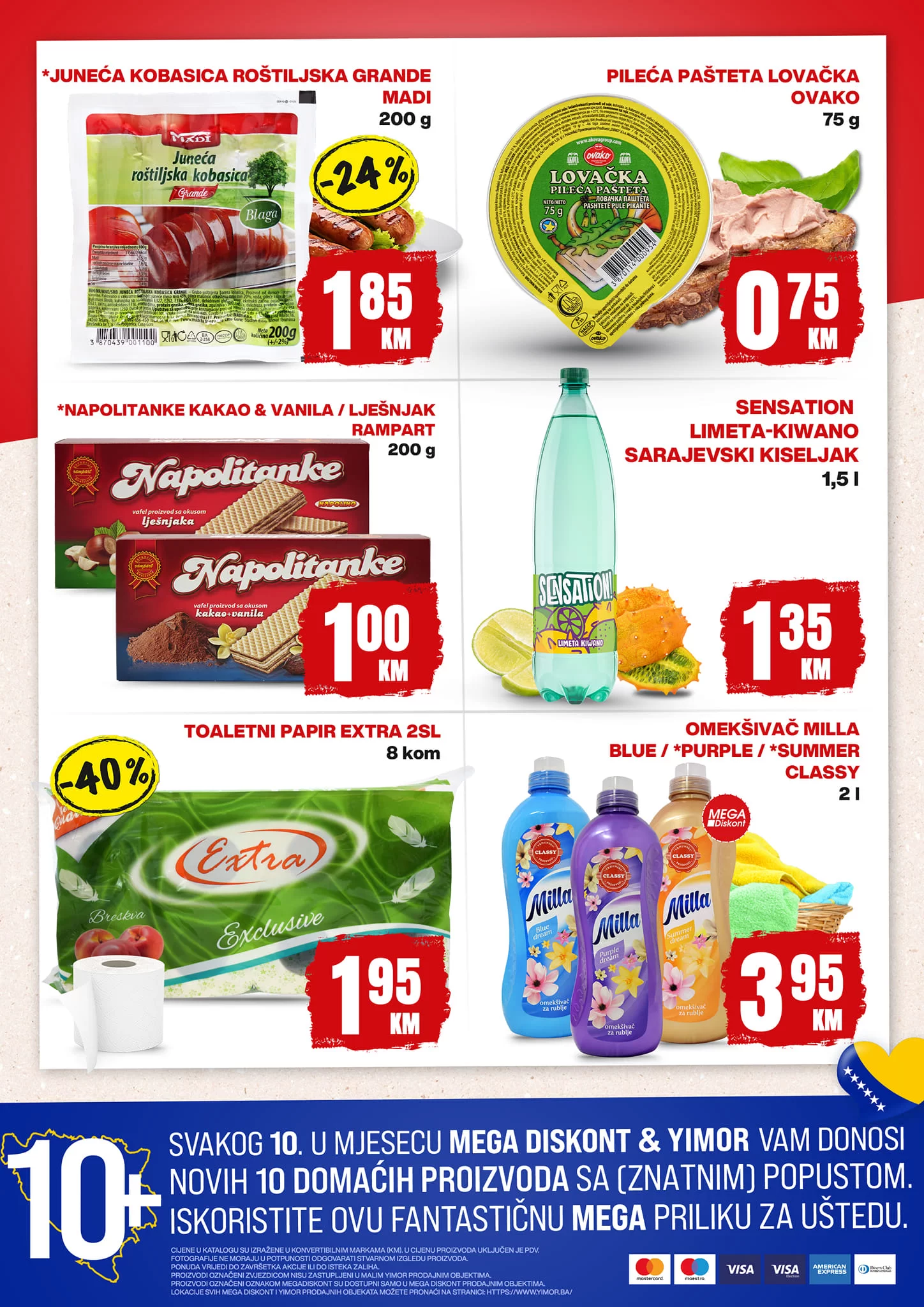 Mega Diskont KUPUJMO DOMAĆE ⇢ TOP 10 proizvoda –10-20.2.2024.