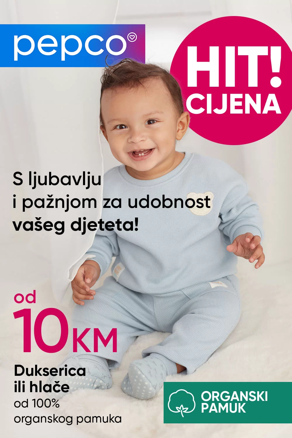 Pepco HIT CIJENA - 100% ORGANSKI PAMUK - februar 2024.