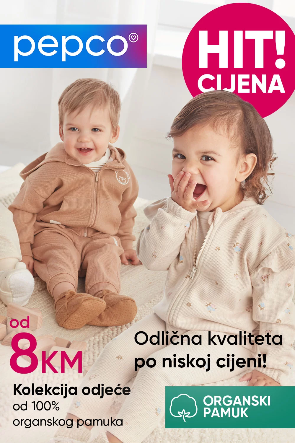 Pepco HIT CIJENA - 100% ORGANSKI PAMUK - februar 2024.