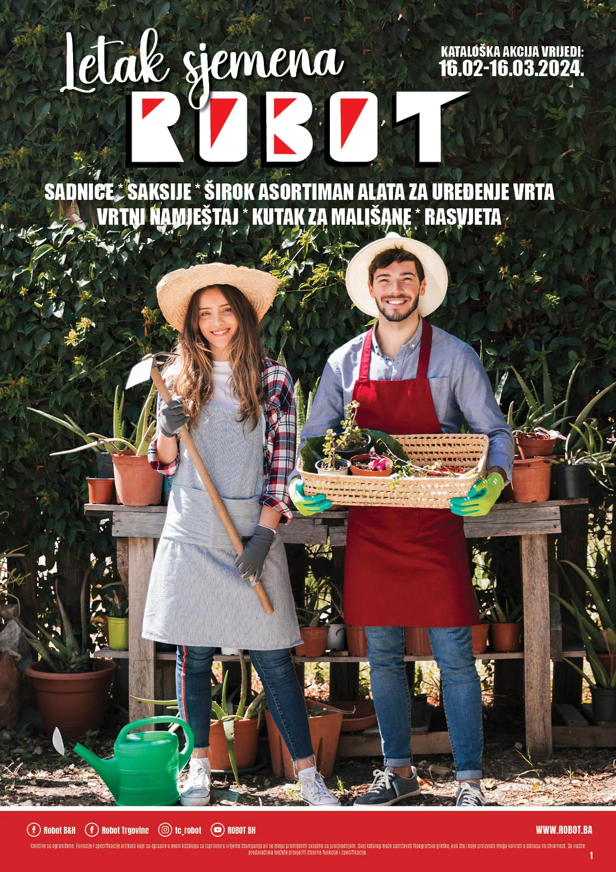 Robot katalog SJEME, SADNICE, MAŠINE, ALATI, BAŠTENSKI NAMJEŠTAJ