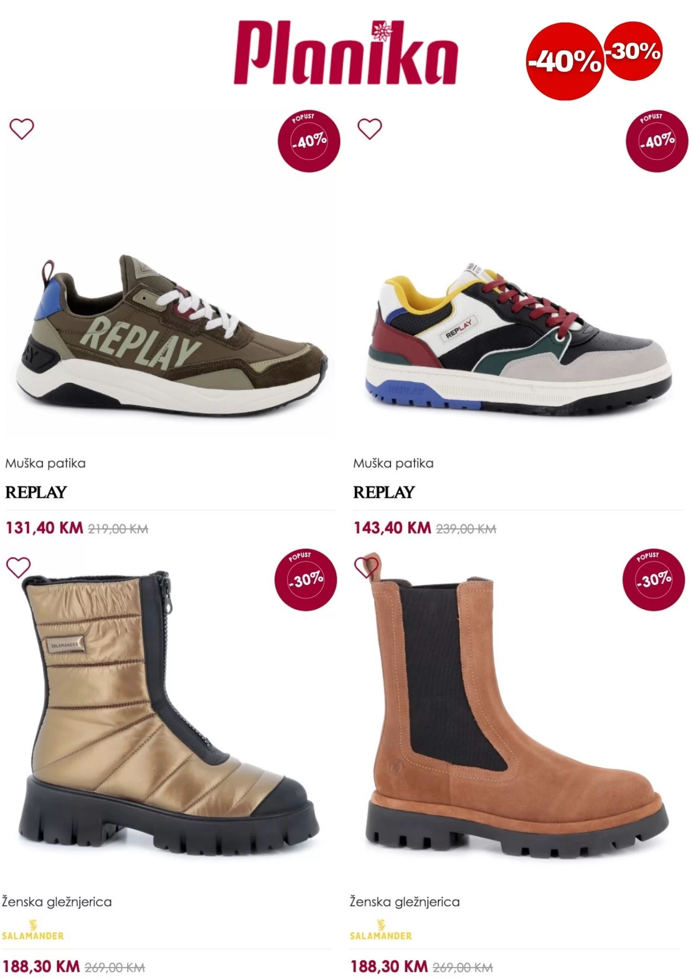 Planika SNIŽENJE do 40% Planika SNIŽENJE do 40%