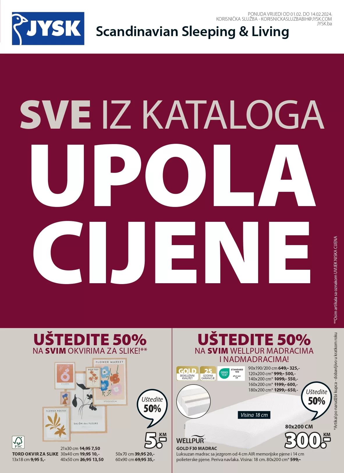 Jysk katalog SVE U POLA CIJENE