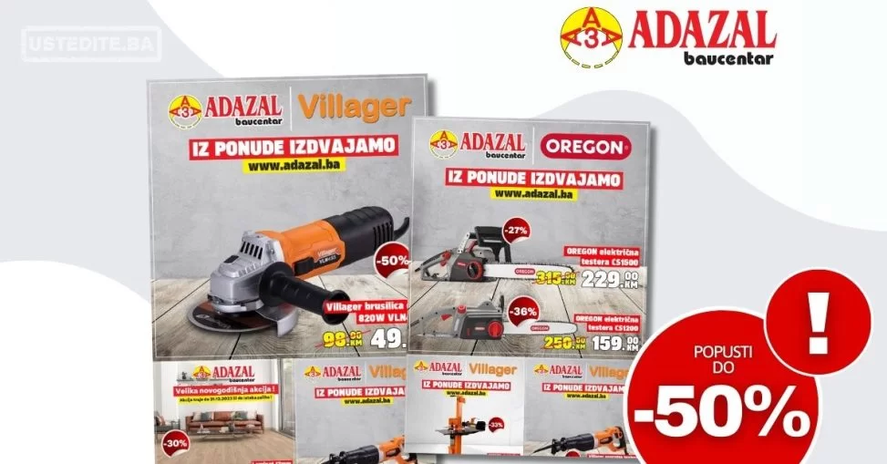 Još jedna akcijska ponuda do -50% na izdvojeni asortiman brendova VILLAGER & OREGON