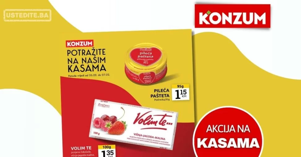 Konzum AKCIJA NA KASAMA