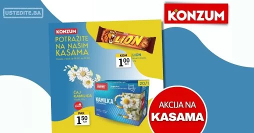 Konzum AKCIJA NA KASAMA 19-21.2.2024.