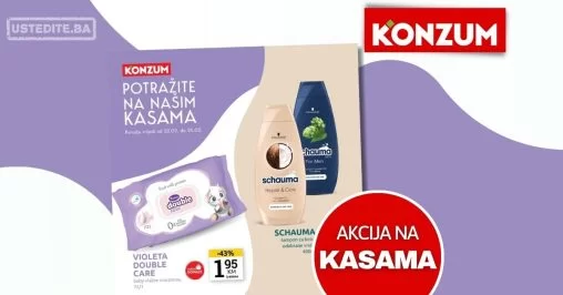 Konzum akcija na kasama
