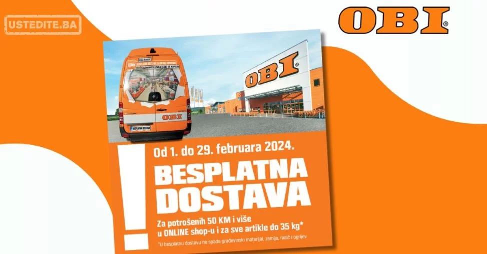 OBI BESPLATNA DOSTAVA 1-29.2.2024.