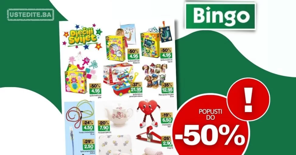 Bingo akcija DJEČIJI SVIJET - sniženje do 25.2.2024.