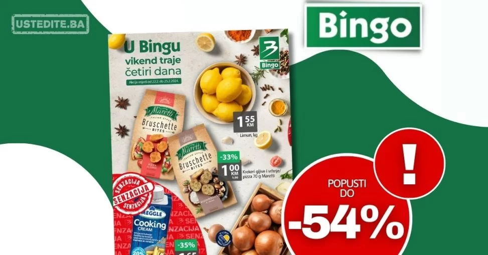 BINGO VIKEND AKCIJA 22-25.2.2024.