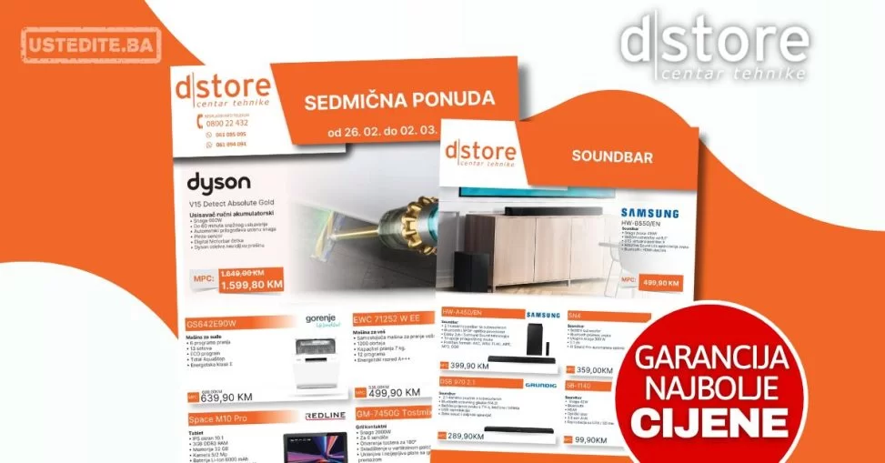 Dstore sedmična akcija 26.2-2.3.2024.