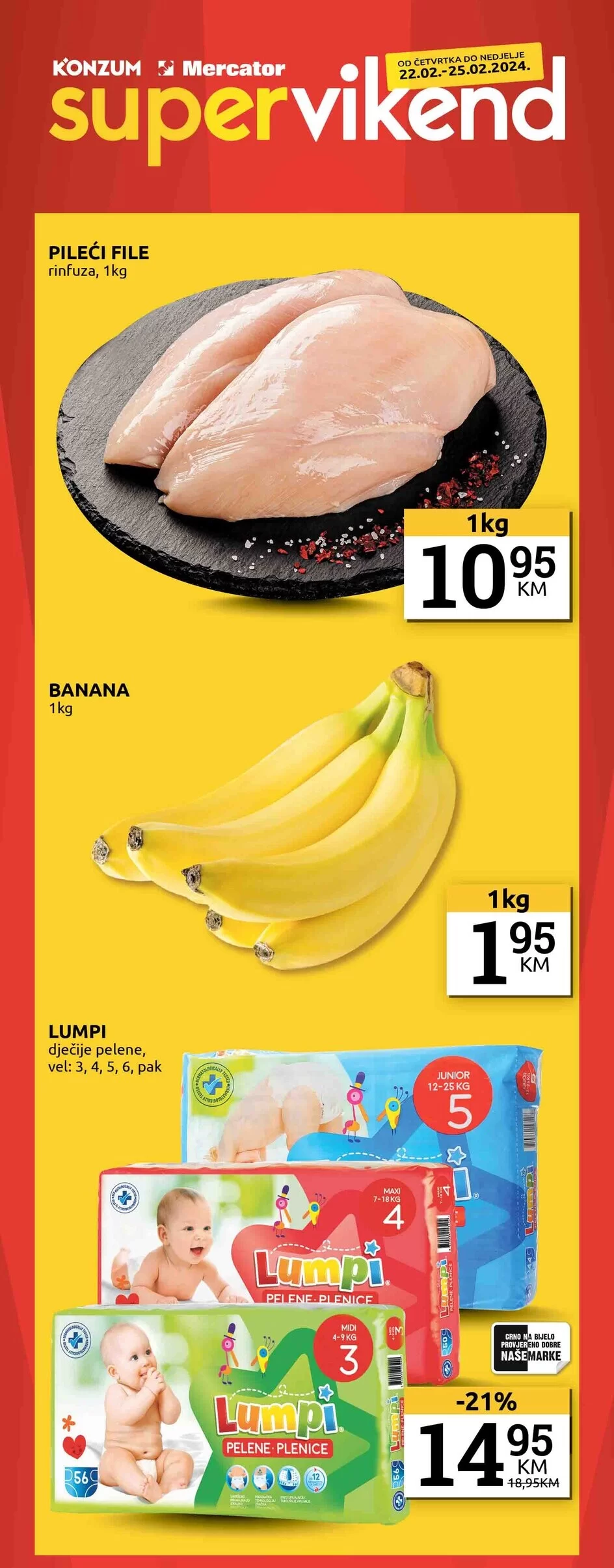 Konzum vikend akcija 22-25.2.2024.