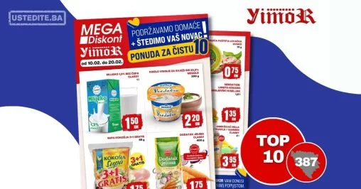 Mega Diskont KUPUJMO DOMAĆE ⇢ TOP 10 proizvoda –10-20.2.2024.