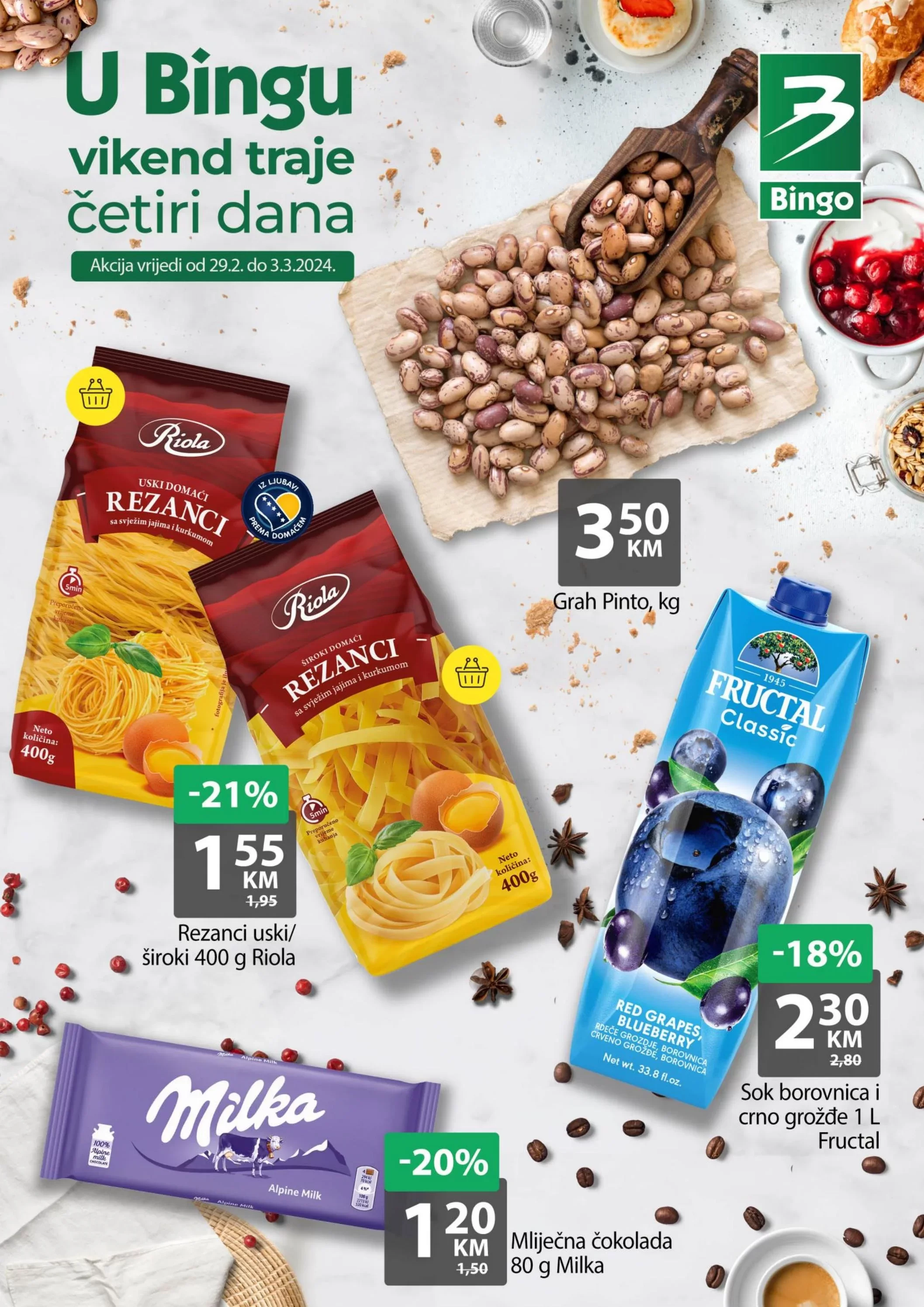 Bingo vikend akcija 29.2-3.3.2024.