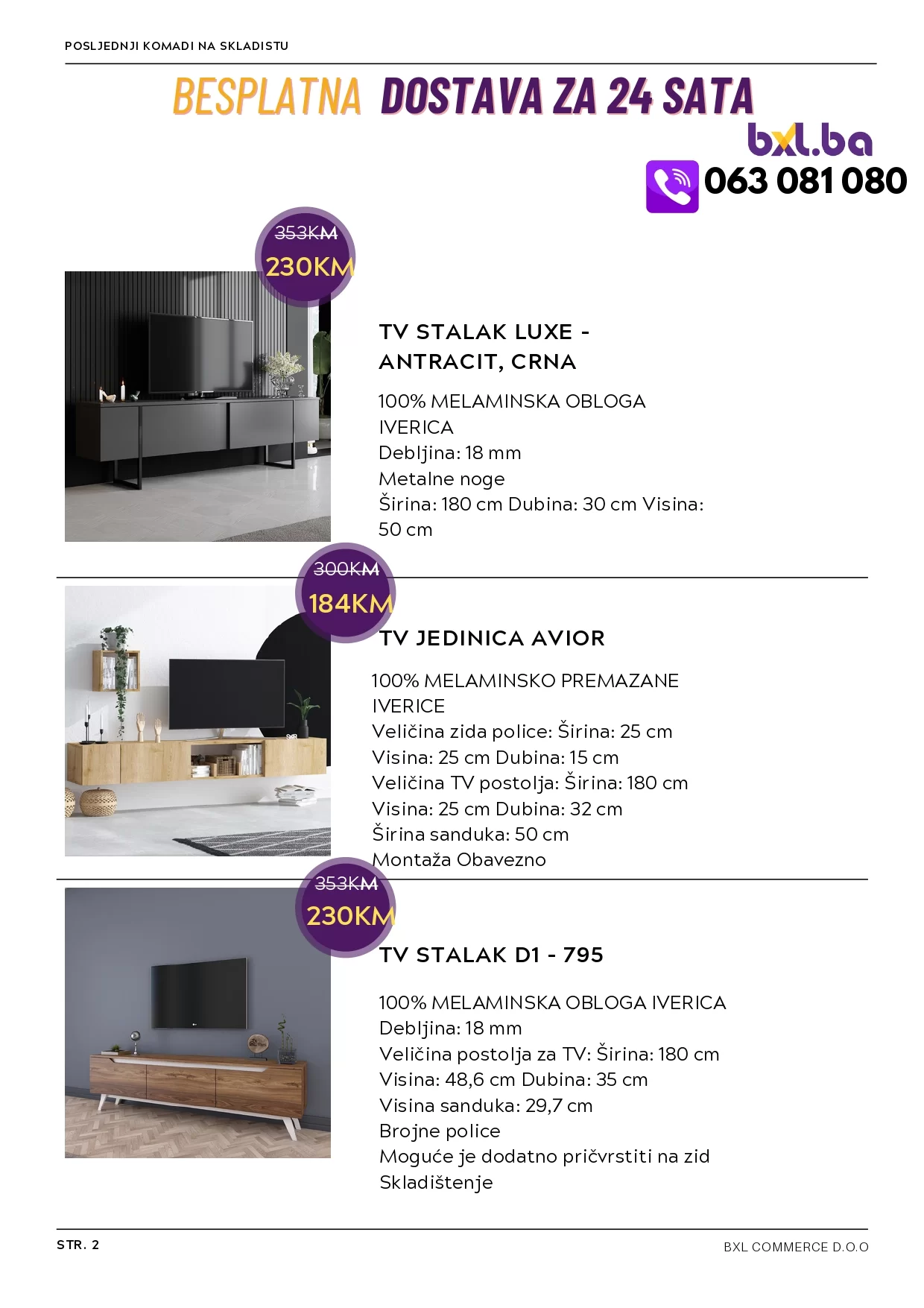 BXL Katalog ⇢ SVE ZA VAŠ DOM SEZONSKO SNIŽENJE