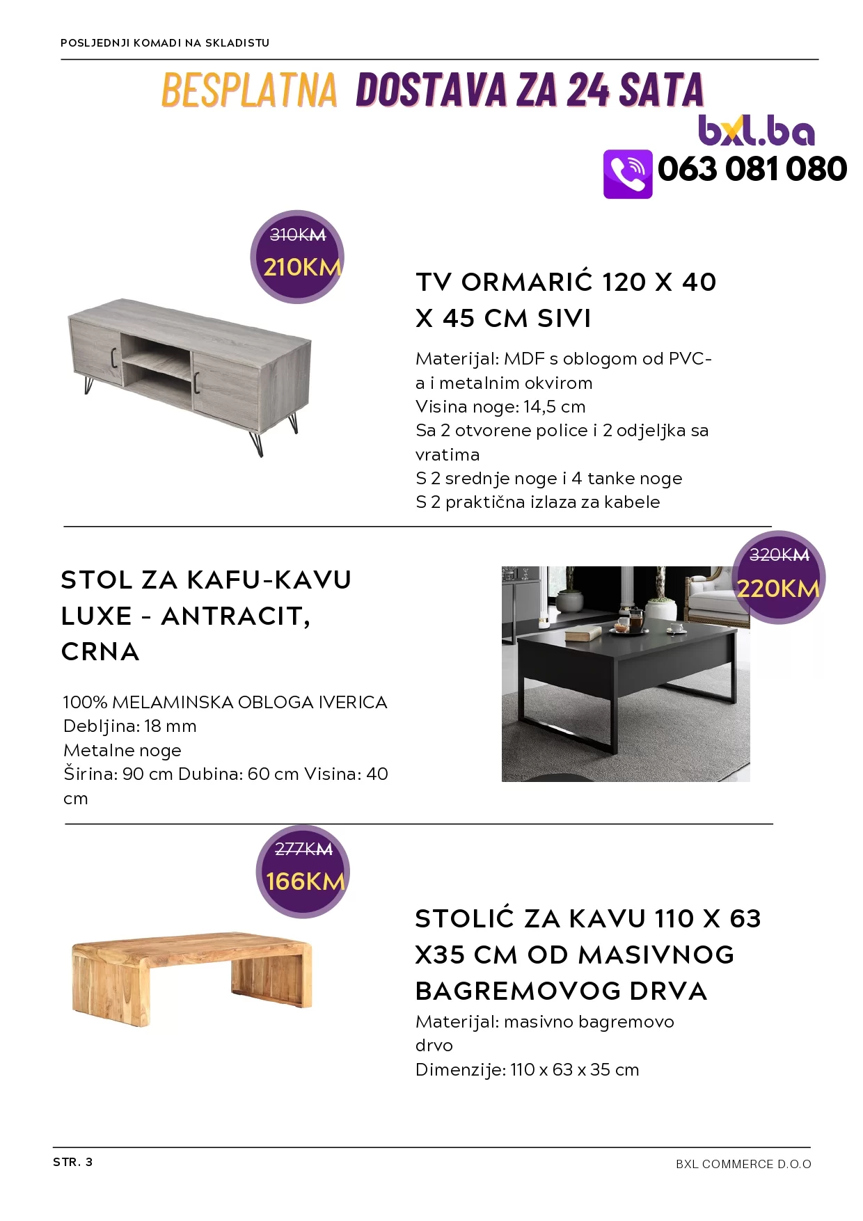 BXL Katalog ⇢ SVE ZA VAŠ DOM SEZONSKO SNIŽENJE