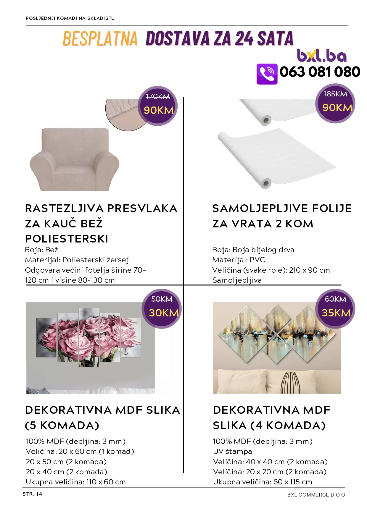 BXL Katalog ⇢ SVE ZA VAŠ DOM SEZONSKO SNIŽENJE