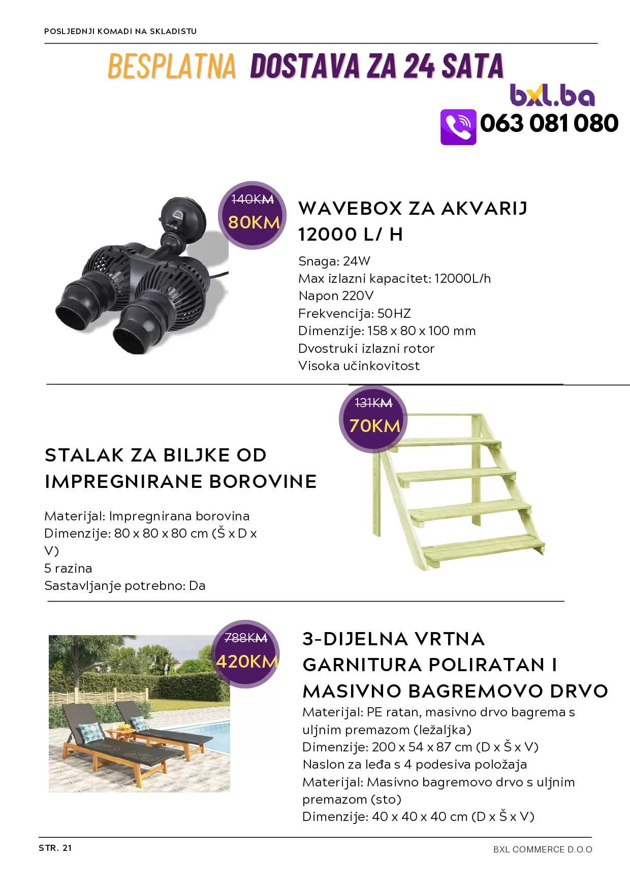 BXL Katalog ⇢ SVE ZA VAŠ DOM SEZONSKO SNIŽENJE