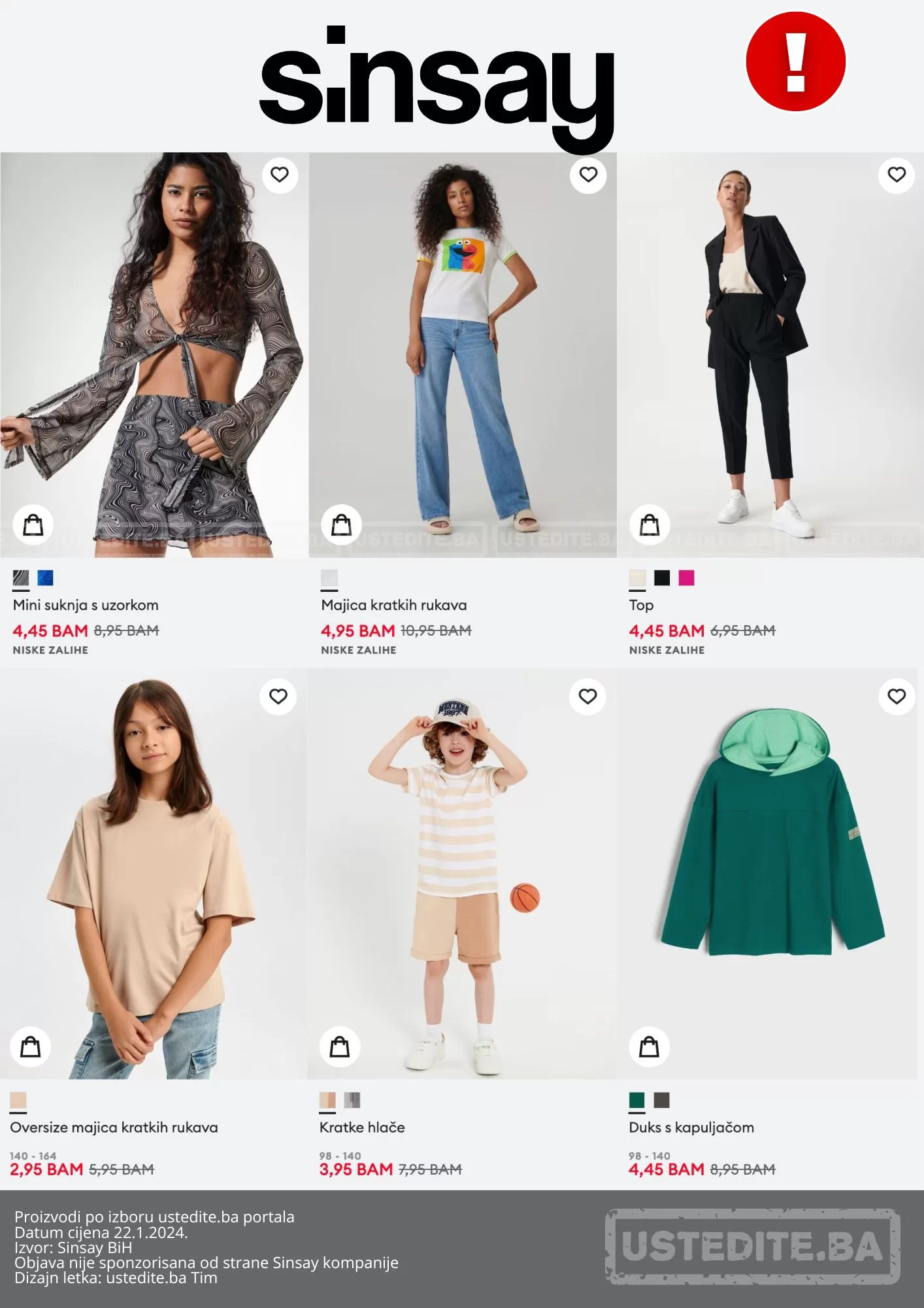 Sinsay međusezonsko sniženje