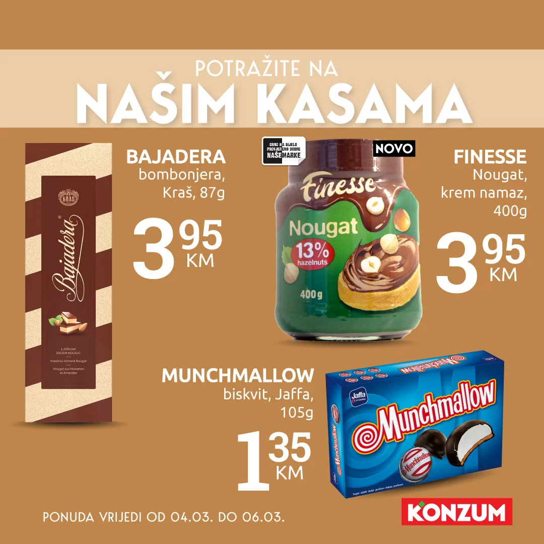 Konzum AKCIJA NA KASAMA