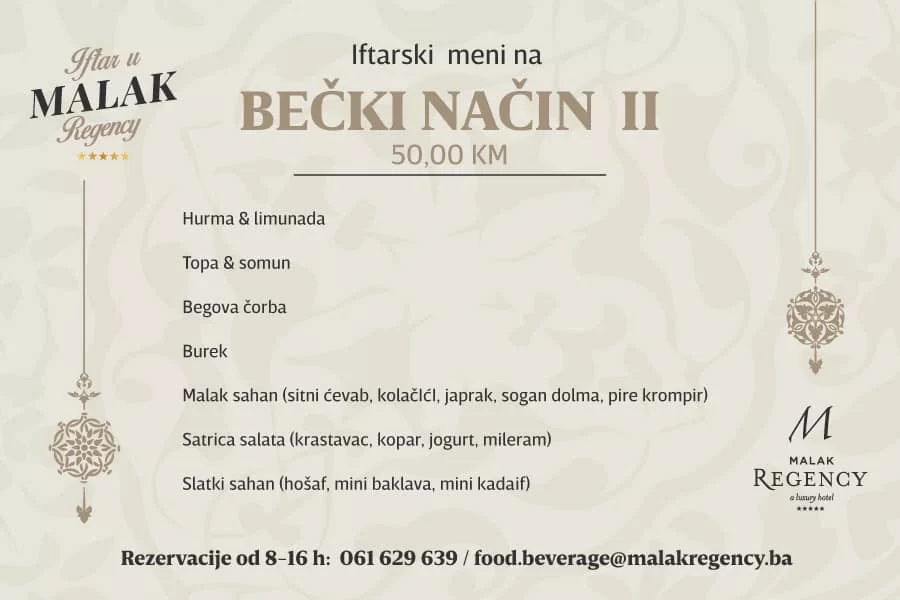 Malak IFTARSKI MENI 2024.