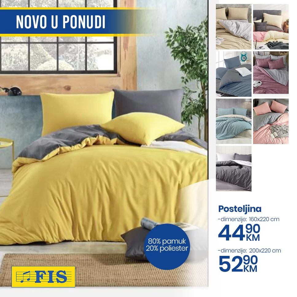 Fis posteljine NOVO U PONUDI - mart 2024.