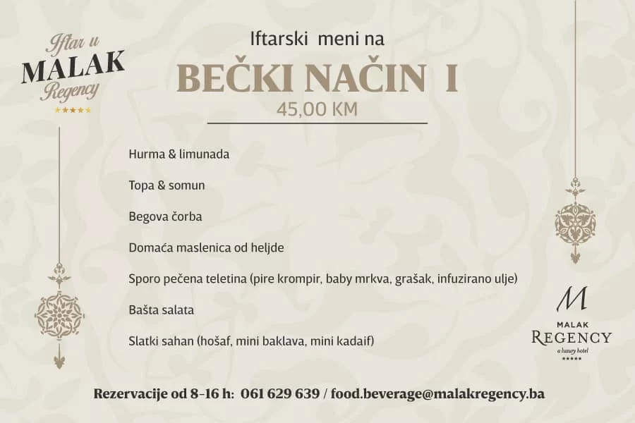 Malak IFTARSKI MENI 2024.