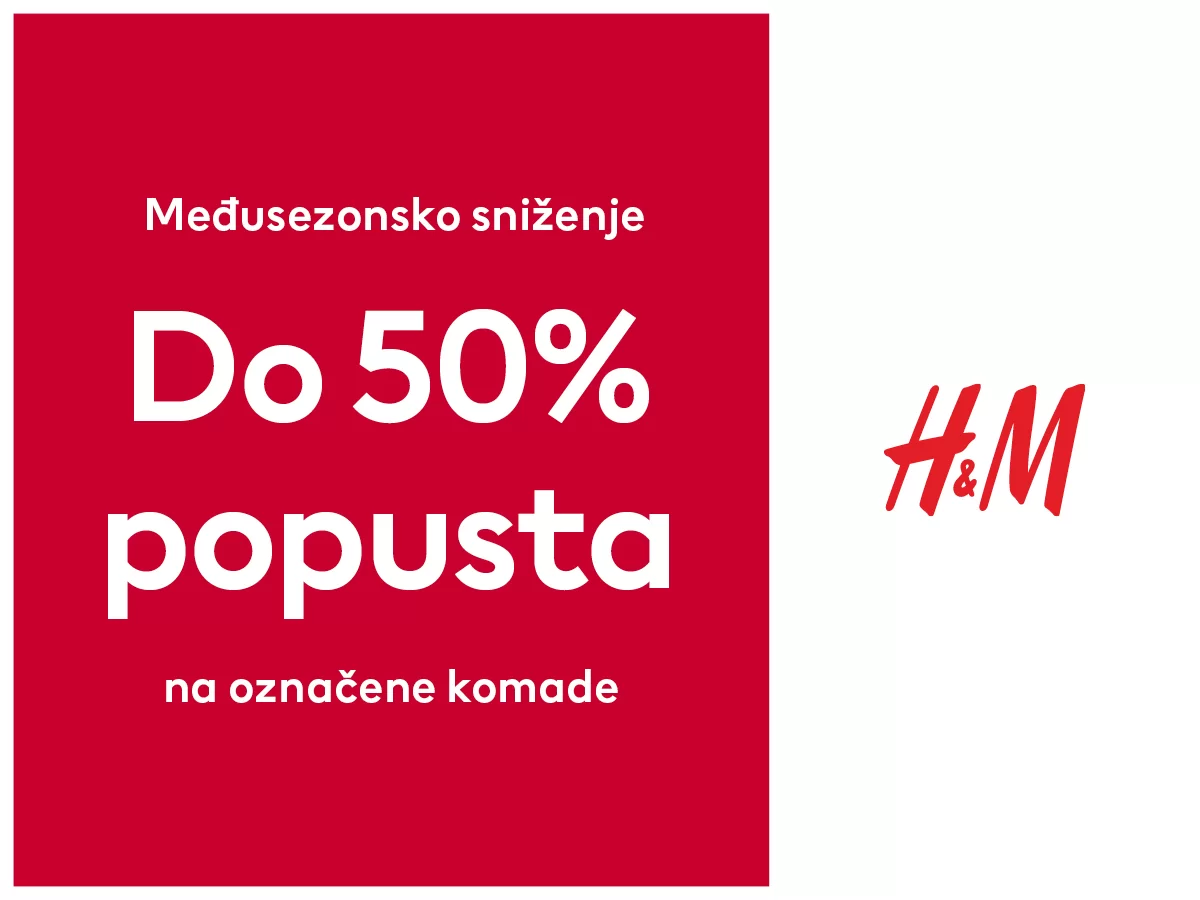 H&M sniženje do 50% 16-28.3.2024.