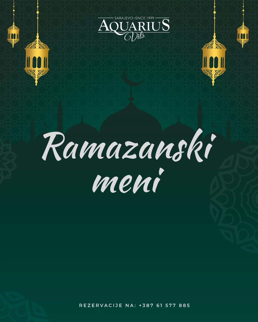 Aquarius IFTARSKI MENI 📍Sarajevo