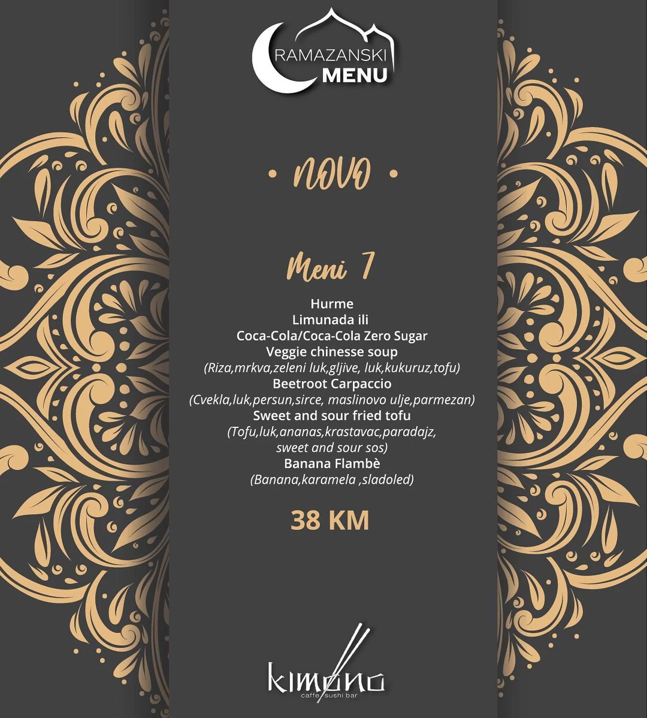 Kimono IFTARSKI MENI 📍Sarajevo