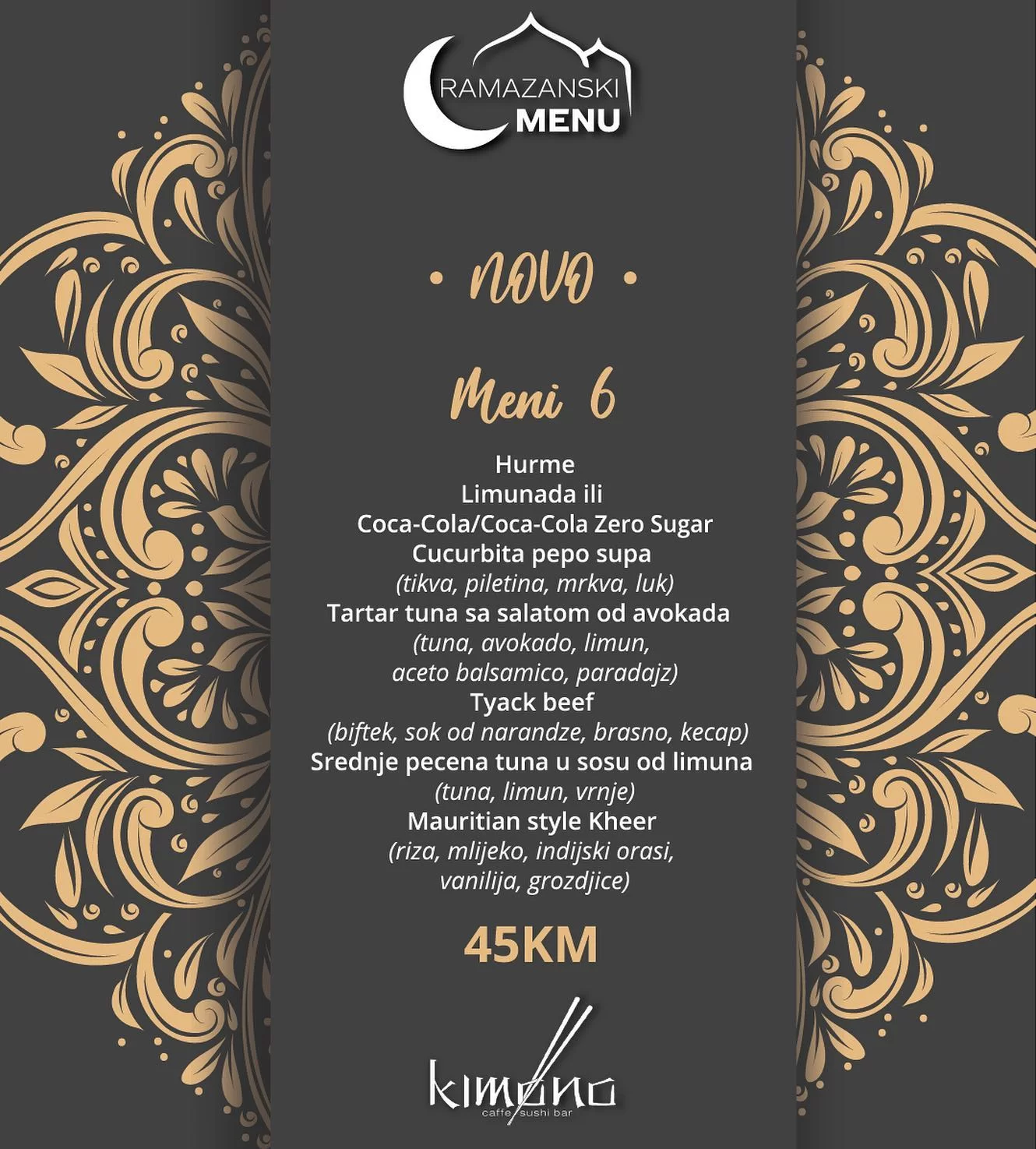 Kimono IFTARSKI MENI 📍Sarajevo