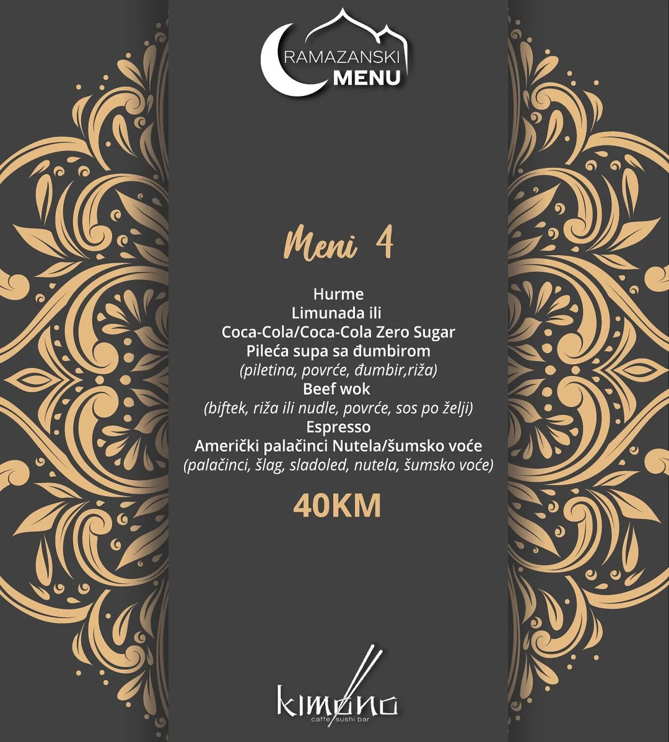 Kimono IFTARSKI MENI 📍Sarajevo