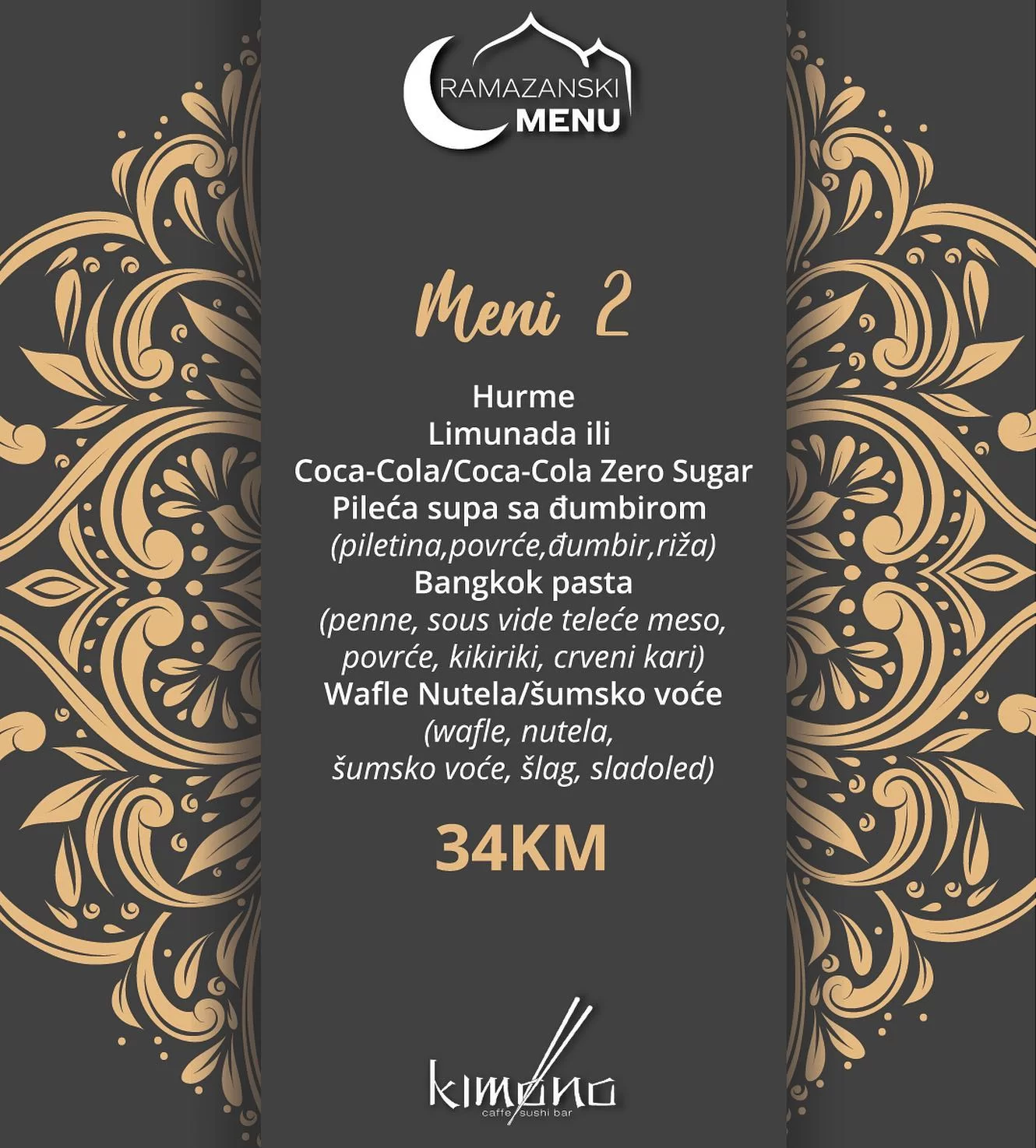 Kimono IFTARSKI MENI 📍Sarajevo