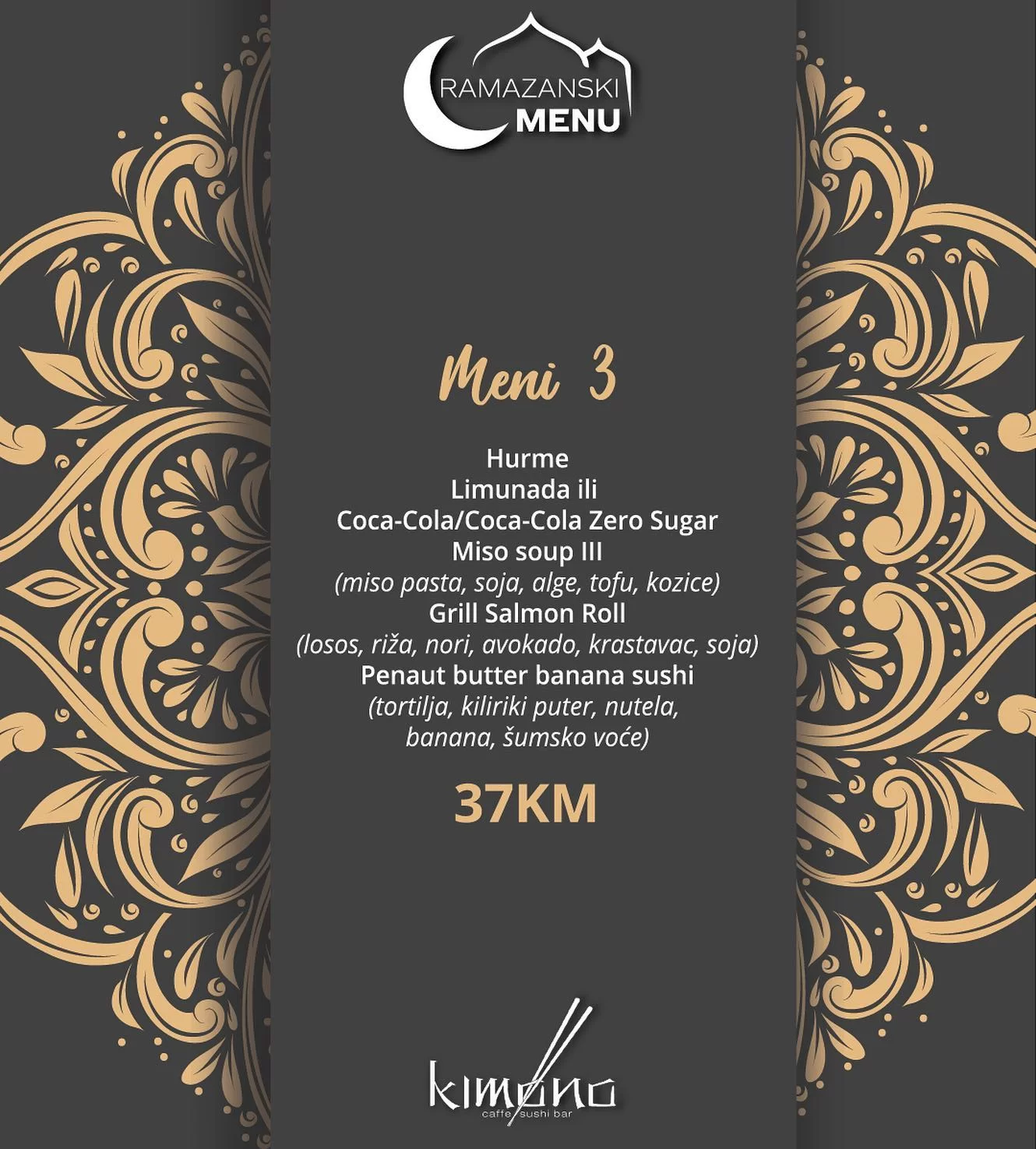 Kimono IFTARSKI MENI 📍Sarajevo