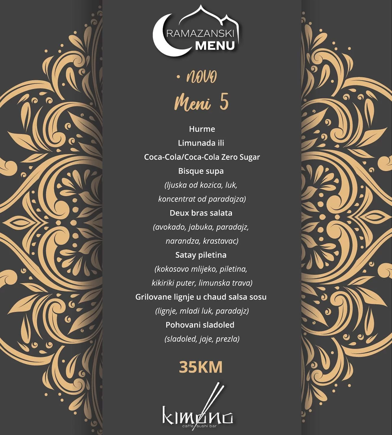 Kimono IFTARSKI MENI 📍Sarajevo