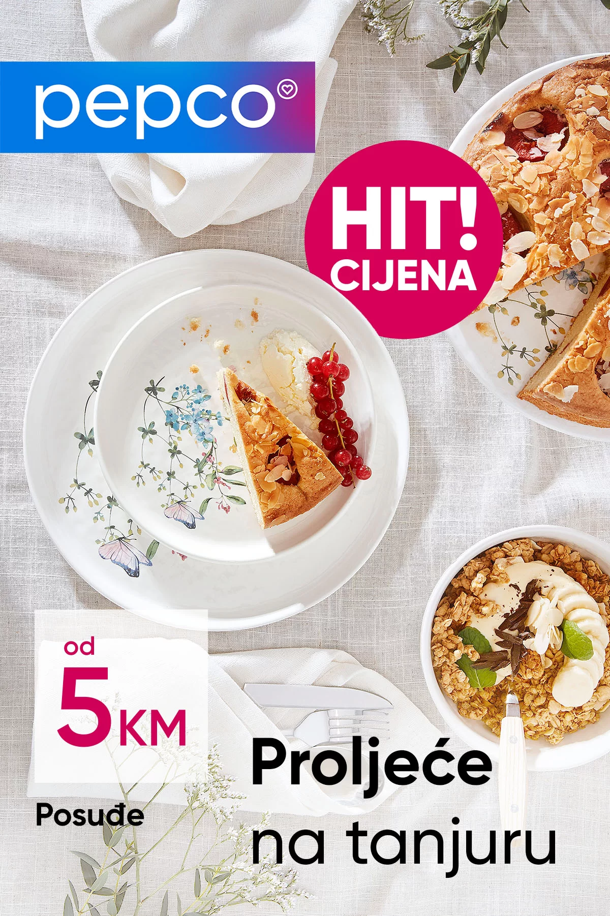 Pepco CIJENE VEĆ OD 5 KM ⇢ Proljetno posuđe