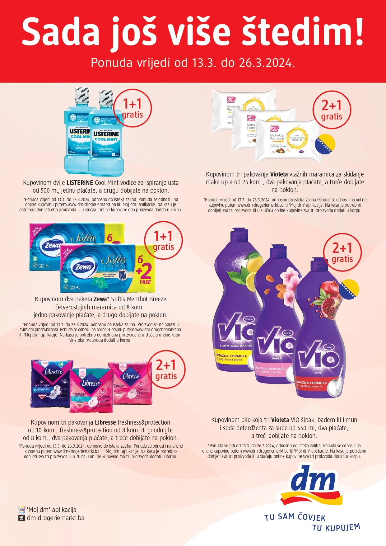 dm GRATIS Sada još više štedim.
