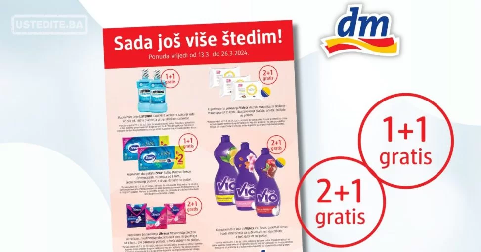 dm GRATIS Sada još više štedim.