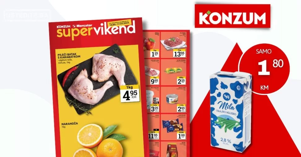 Konzum vikend akcija 14-17.3.2024.