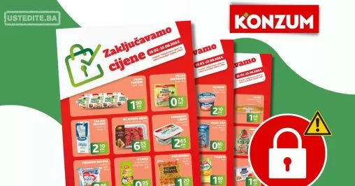 Konzum Zaključavamo cijene 15.3-15.6.2024.