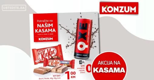 Konzum akcija na kasama