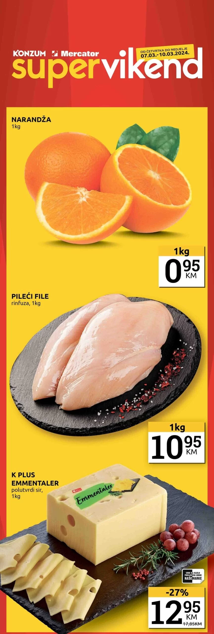 Konzum super vikend 7-10.3.2024.