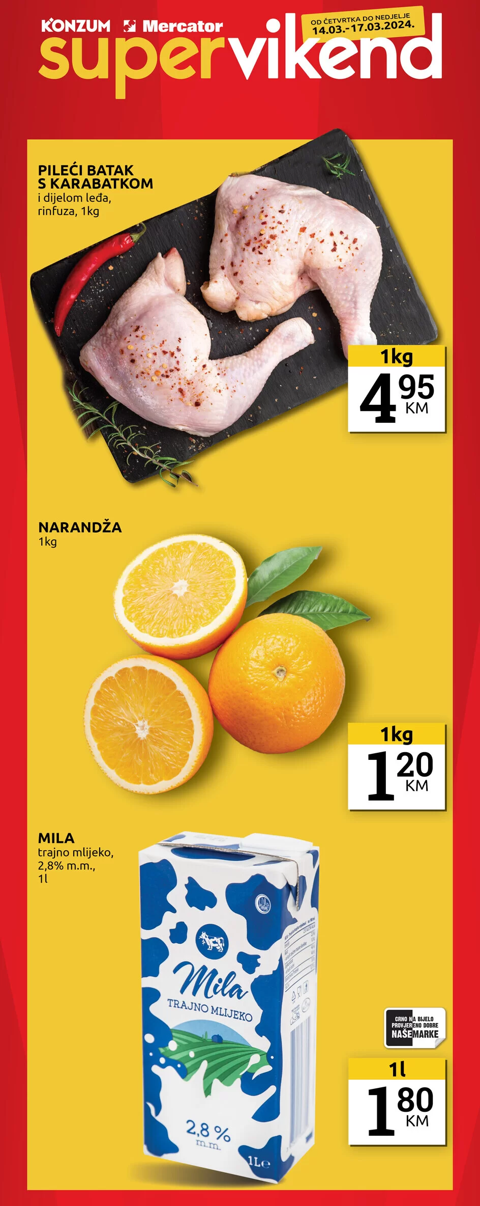 Konzum vikend akcija 14-17.3.2024.